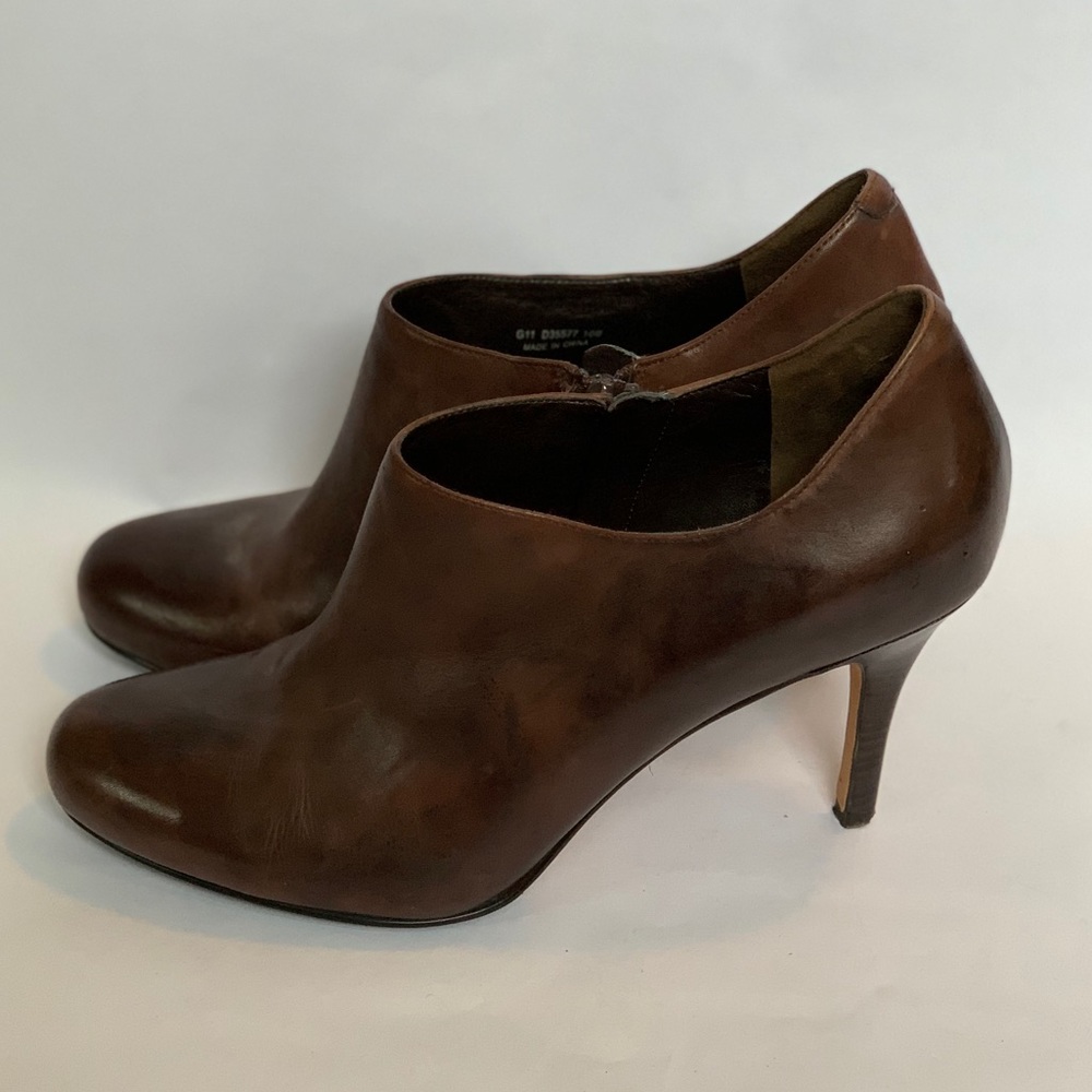 Cole Haan Brown Leather Heeled Booties